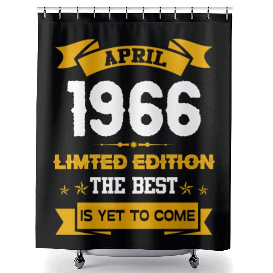 April 1966 Birthday Surprise Shower Curtains