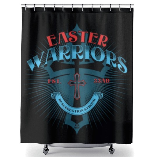 Warriors of Easter Shower Curtains