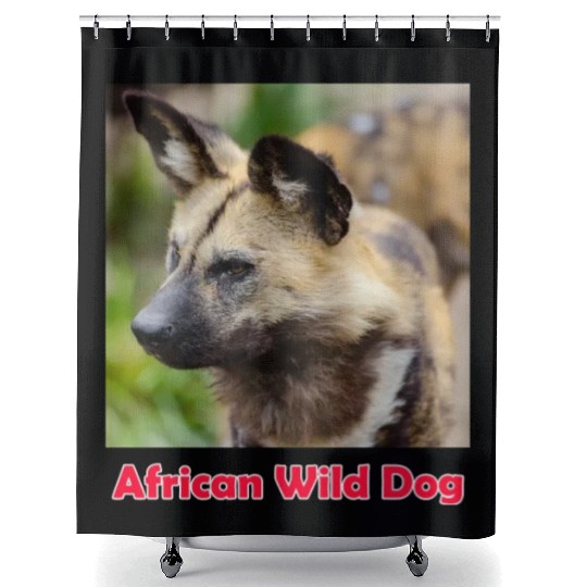 African Wild Dog Shower Curtains