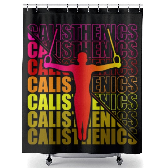 Calisthenics Street Workout Gymnastics Fitness Shower Curtains
