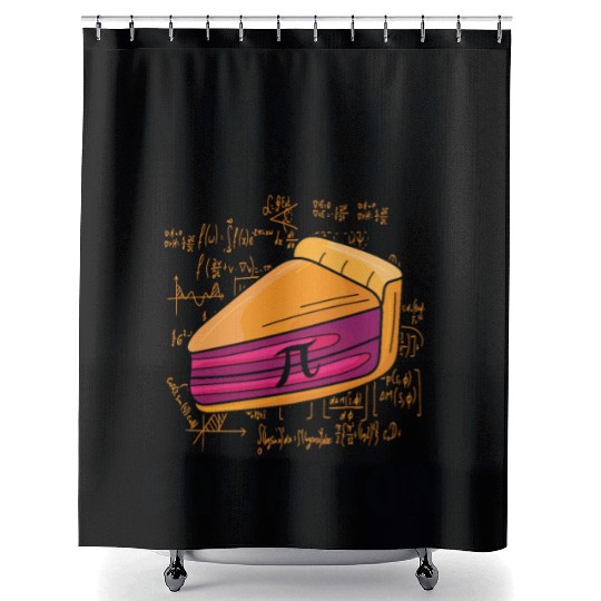 Pi Day Mathematics Pie Pi Symbol Math Number Shower Curtains