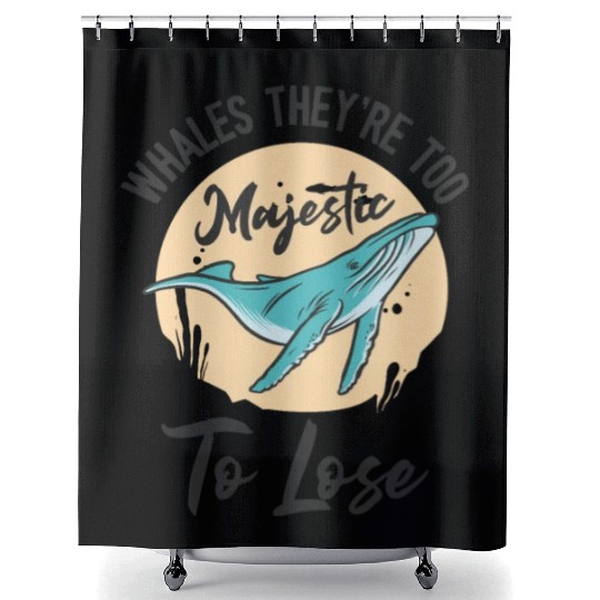 World Wildlife Day Blue Whale Marine Wildlife Shower Curtains