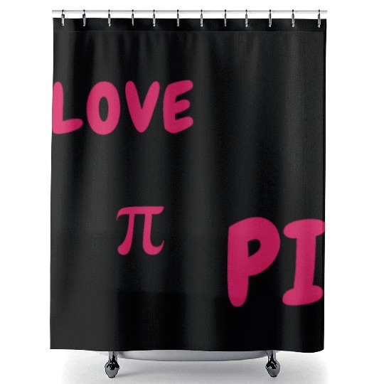 Pi Day Love Pi Symbol Mathematics Number Shower Curtains