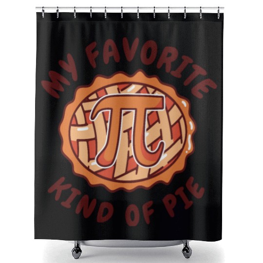 Pi Day Pie Math Number Pi Symbol Food Shower Curtains