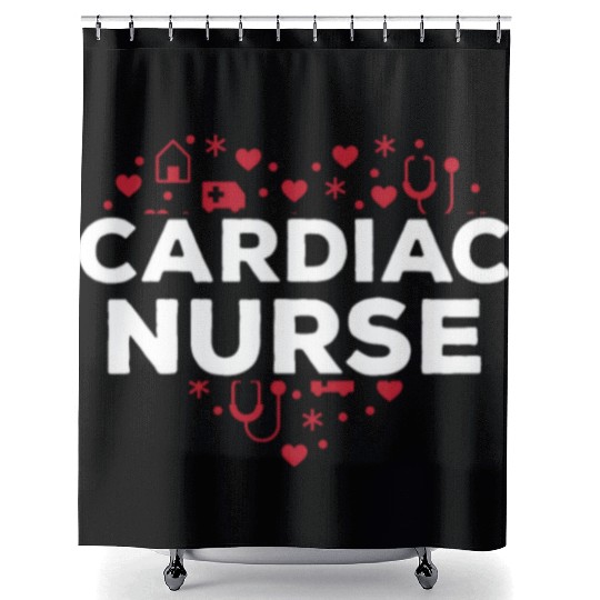 Cardiac Nurse Shower Curtains