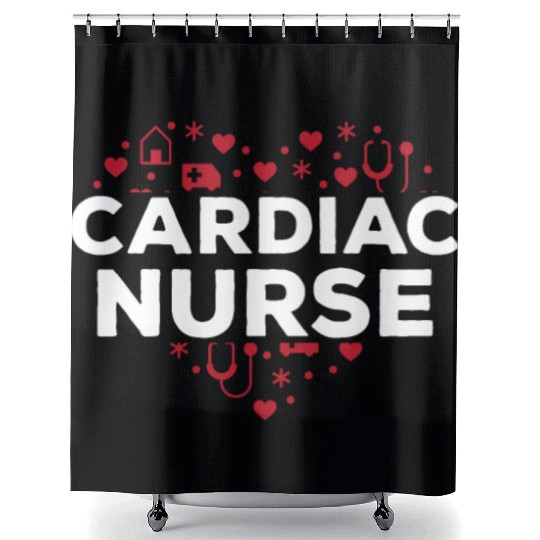 Cardiac Nurse Shower Curtains