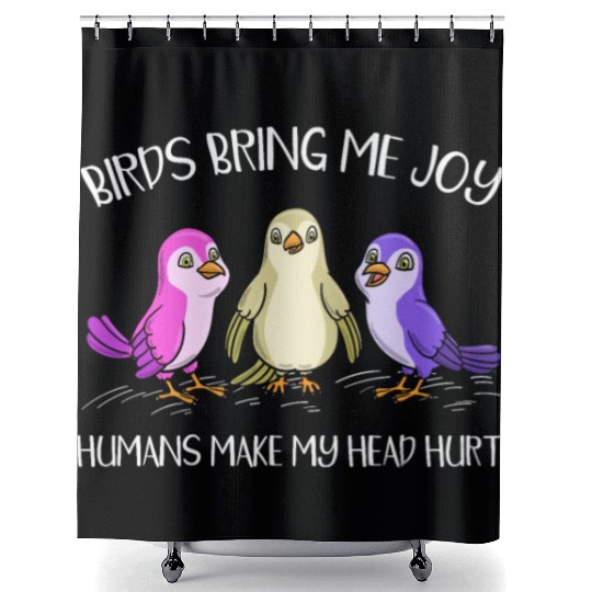 Bird Owner Bird Lover Ornithology Birdwatching Shower Curtains