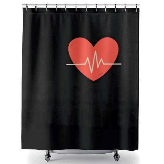 I Love Muscle Mommies Shower Curtains