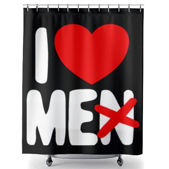 I Love Me Not Men Self Care Women's I Love Myself Shower Curtains