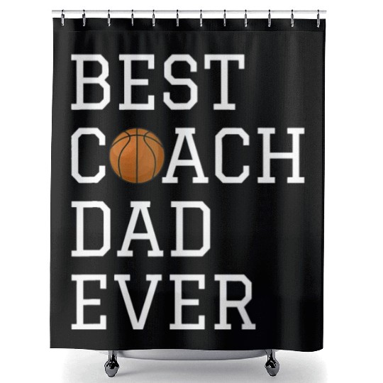 Best Basketball Coach Dad Ever Coaching Fathers Gi Shower Curtains