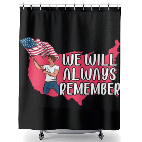 Patriotic America USA Flag 4th Of July American Shower Curtains