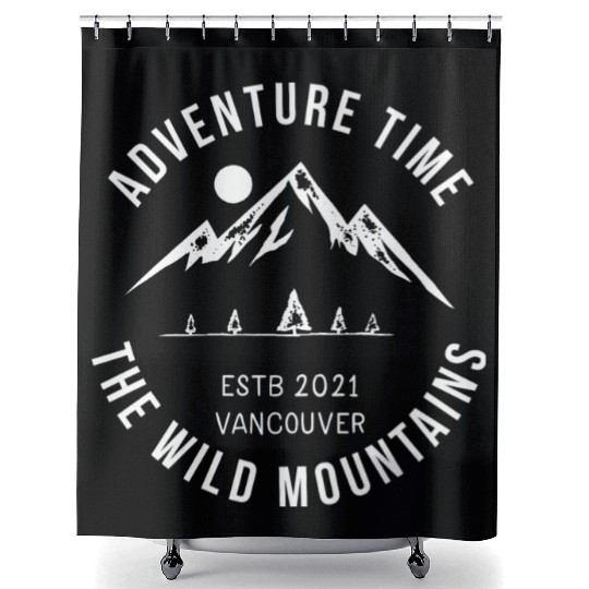 ADVENTURE TIME THE WILD MOUNTAINS Shower Curtains