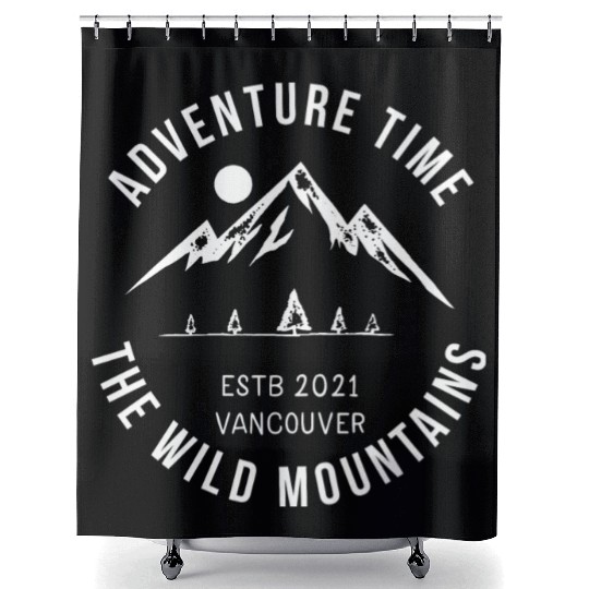 ADVENTURE TIME THE WILD MOUNTAINS Shower Curtains