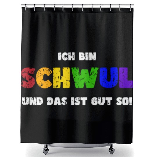 Pride LGBTQ. I´m gay! Shower Curtains