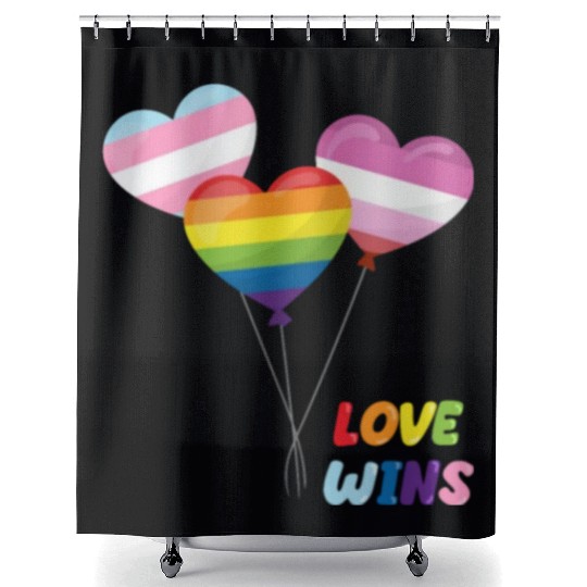 Pride LGBTQ. Statement Shower Curtains