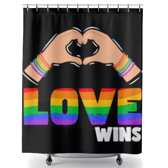 Pride LGBTQ. Statement Shower Curtains
