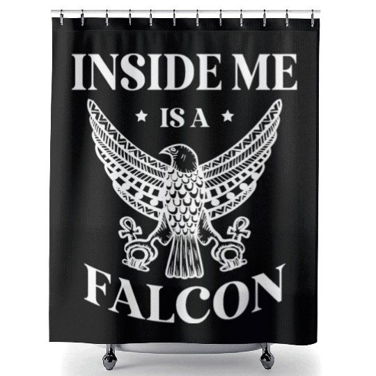 Inside Me Is A Falcon Bird Owner Falconry Shower Curtains