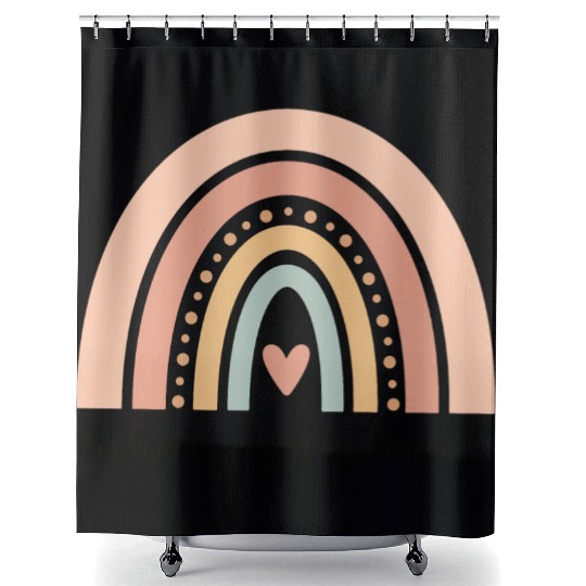 School Psychologist Rainbow Shower Curtains