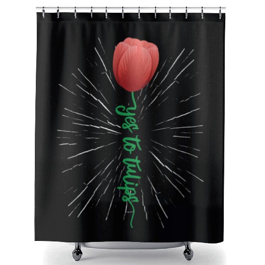 Tulip Gardening Tulips Shower Curtains