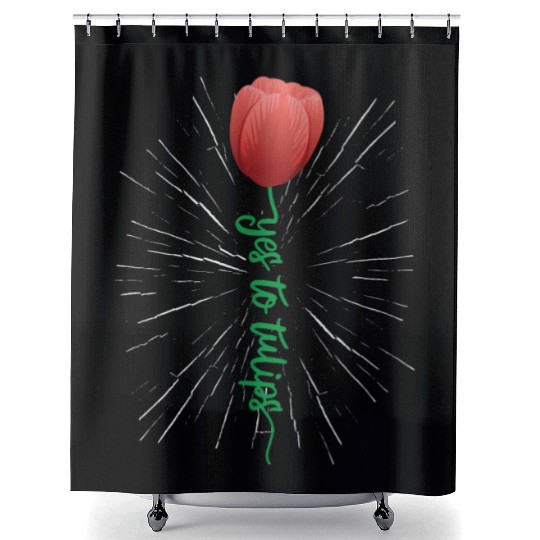 Tulip Gardening Tulips Shower Curtains