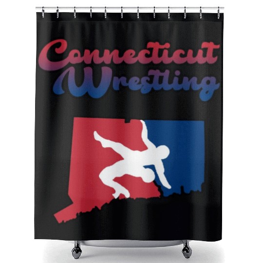 Connecticut Wrestling Shower Curtains