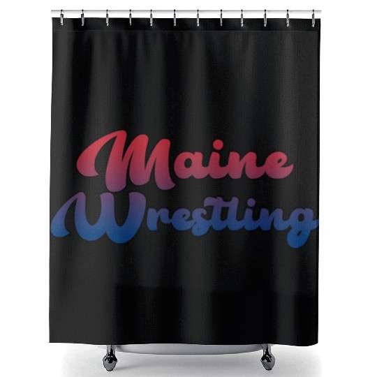 Maine Wrestling Shower Curtains