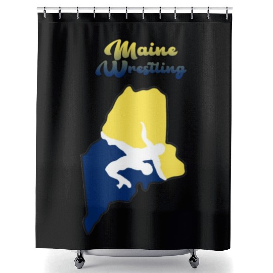 Maine Wrestling Shower Curtains