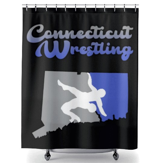 Connecticut Wrestling Shower Curtains