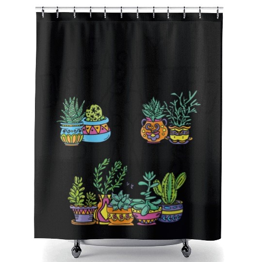 Easily Distracted Plants Botany Teacher Planting Shower Curtains