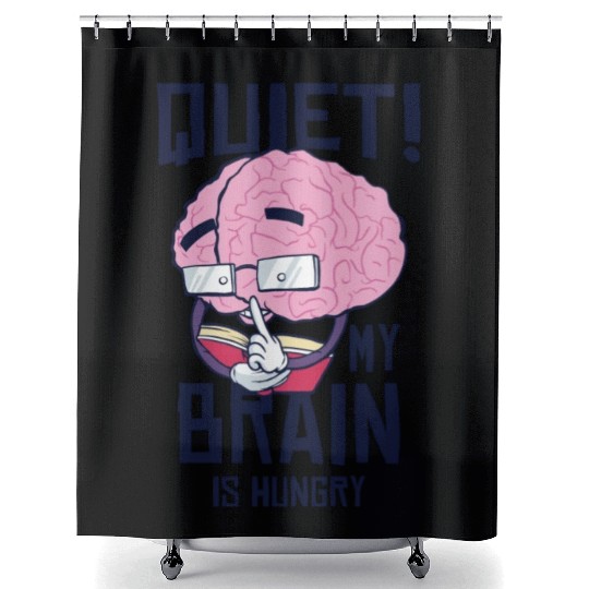 Book Lover Brain Reading Books Literature Shower Curtains