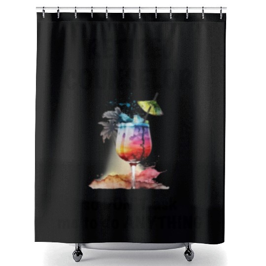 Retired Counselor Vacation Tropical Cocktail Shower Curtains