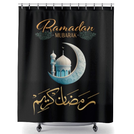 Ramadan Mubarak Kareem Shower Curtains