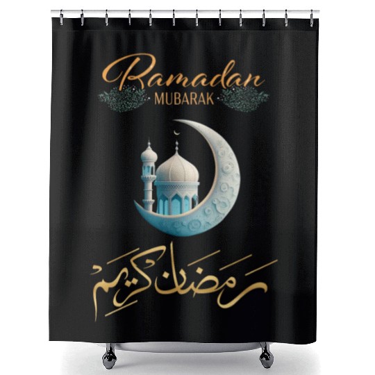 Ramadan Mubarak Kareem Shower Curtains