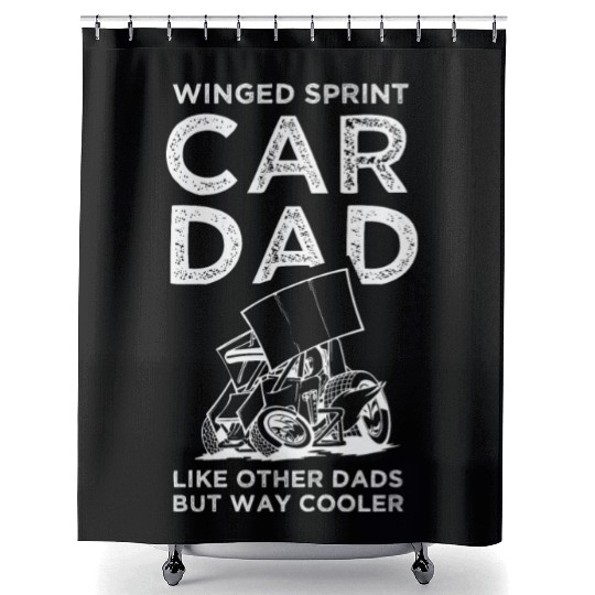 Sprint Car Racing, sprint car, dirt track racers Shower Curtains