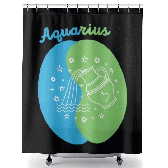 Aquarius: Embrace Your Unique Vision with Minimali Shower Curtains