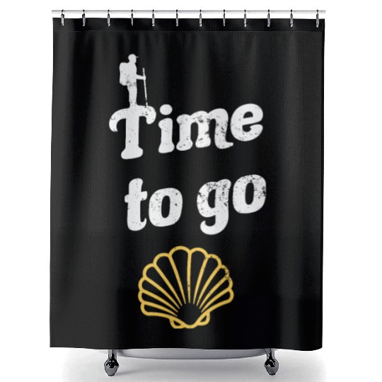 Camino De Santiago Way Of St. James Pilgrims Shower Curtains