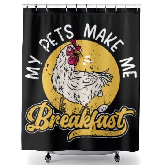 Chicken Farmer Chicken Whisperer Farm Animal Shower Curtains