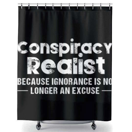 Conspiracy Realist Shower Curtains