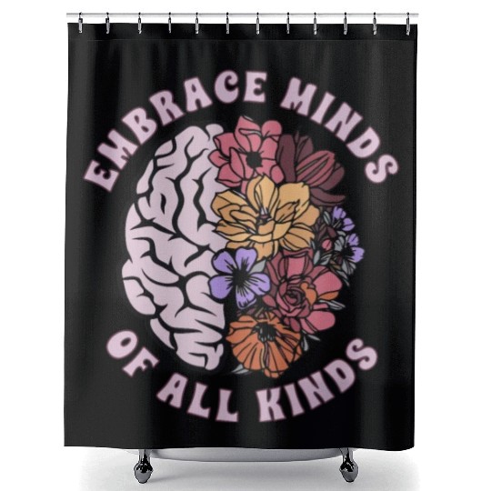 Embrace Minds Of All Kinds Neurodiversity Shower Curtains