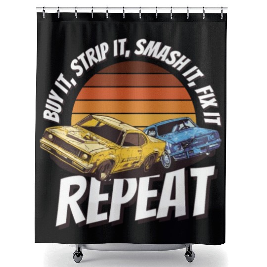 Demo Derby Demolition Derby Demolition Derby Lover Shower Curtains