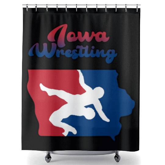 Iowa Wrestling Shower Curtains