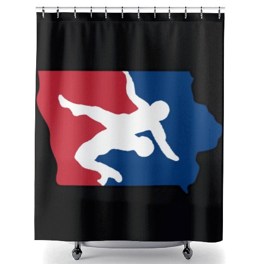 Iowa Wrestling Shower Curtains