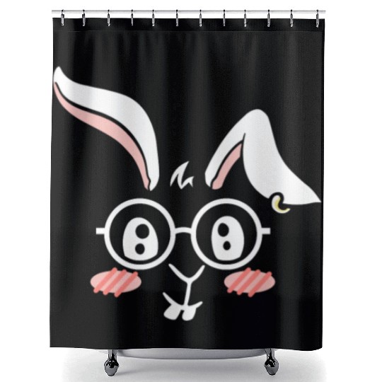 Easter Holiday Rabbit Easter Bunny Happy Easter Shower Curtains