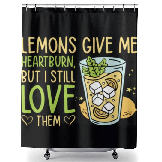 Lemon Fruit Lemonade Citrus Shower Curtains
