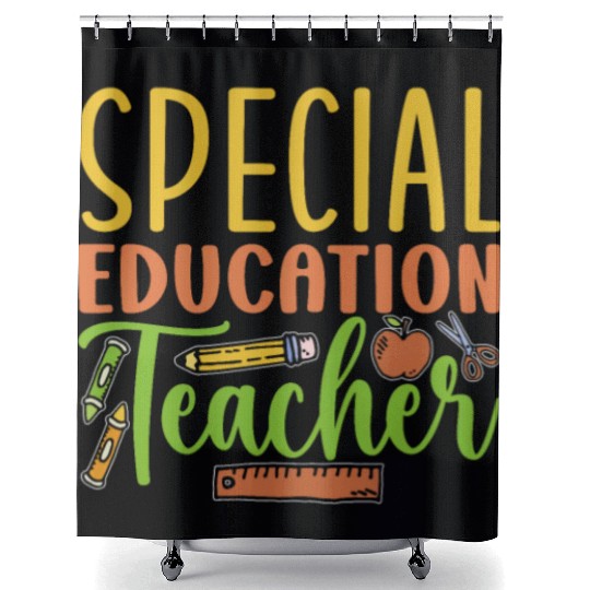 Special Education Teacher Cute Sped Awareness Shower Curtains