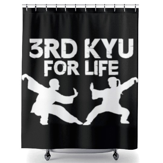 3rd Kyu For Life Aikido Shower Curtains