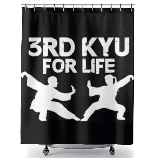 3rd Kyu For Life Aikido Shower Curtains