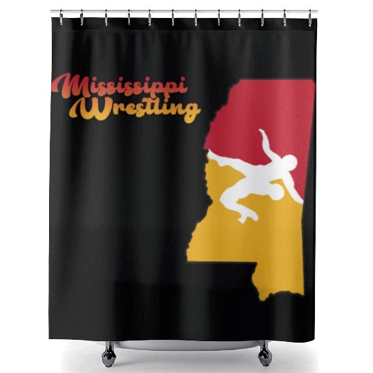 Mississippi Wrestling Shower Curtains