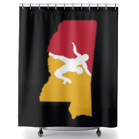 Mississippi Wrestling Shower Curtains