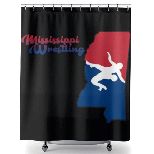 Mississippi Wrestling Shower Curtains